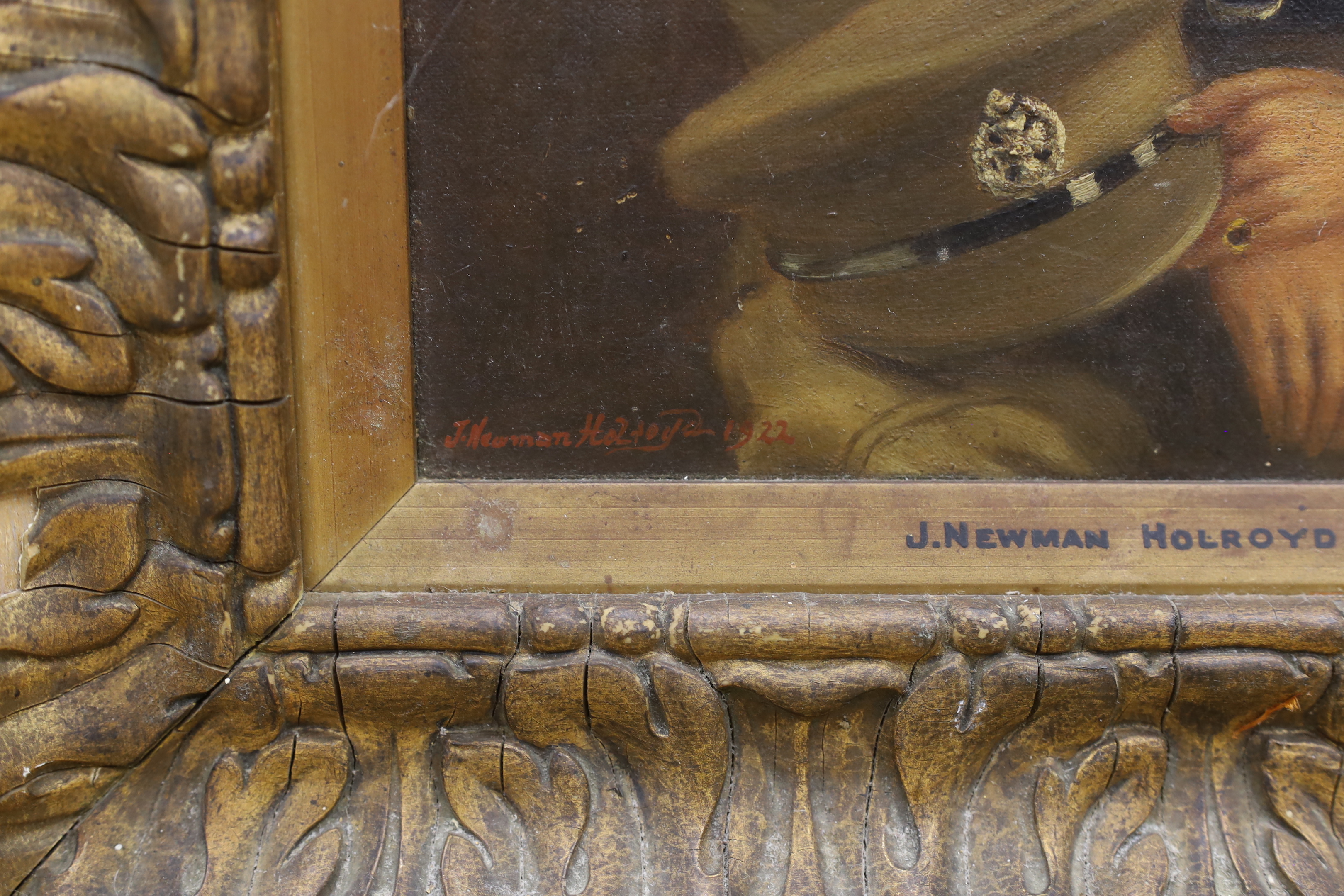 John Newman Holroyd RBA (1881-1954), oil on canvas, Portrait of an army officer, signed and dated 1922, 37 x 27cm